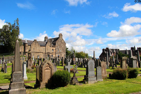 Churchyard of Church of Holy Rood (St John St.). Stirling, Scotland.