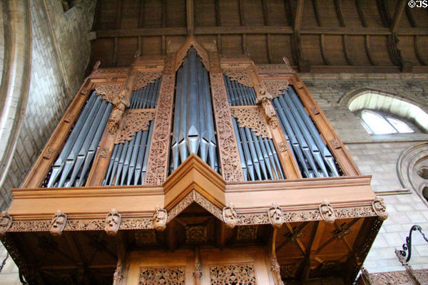 Flentrop organ (1989) in adapted 19th C case at Dunblane Cathedral. Dunblane, Scotland.