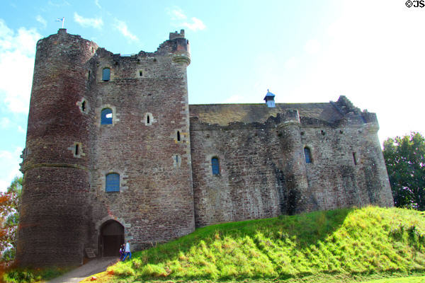 Doune Castle (1380-1400) built by Robert Duke of Albany. Doune, Scotland.