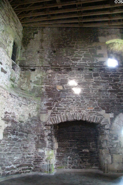 Upper level interior of Lord's tower at Doune Castle. Doune, Scotland.