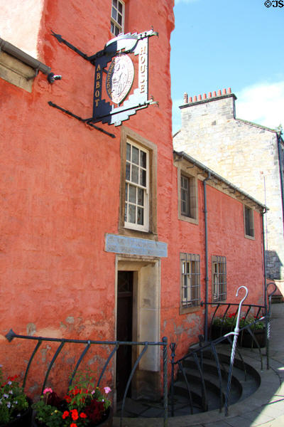 Abbot House (15thC) was only building to survive great fire of 1624. Dunfermline, Scotland.
