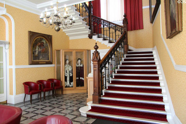 Staircase in Dunfermline City Chambers. Dunfermline, Scotland.