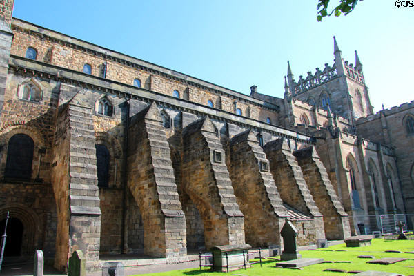Older nave & newer chancel sections of Dunfermline Abbey. Dunfermline, Scotland.