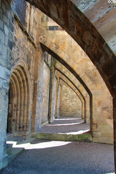 Buttresses of Dunfermline Abbey. Dunfermline, Scotland.