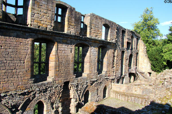Dunfermline Palace ruins (12thC) where several Scottish kings were born including Charles I (1600). Dunfermline, Scotland.