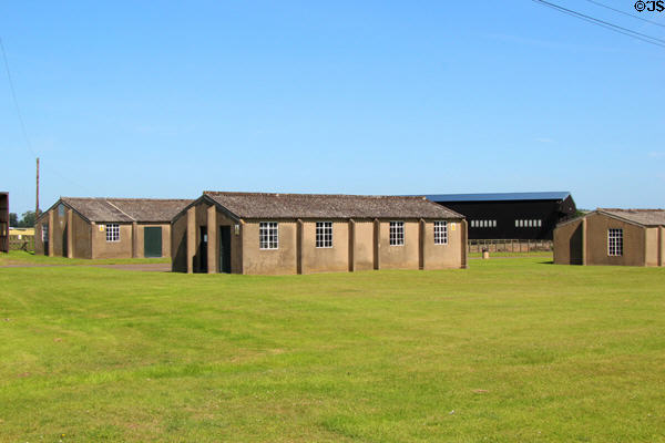 Heritage buildings of East Fortune bomber airfield (WWII) now National Museum of Flight. East Fortune, Scotland.