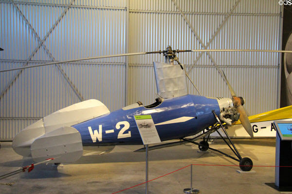 G&J Weir W-2 autogyro (1934) at National Museum of Flight. East Fortune, Scotland.