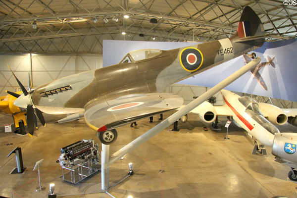 Submarine Spitfire (1945) at National Museum of Flight. East Fortune, Scotland.