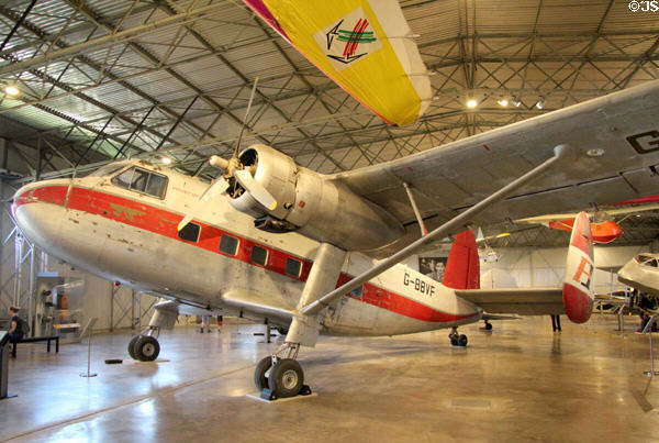 Scottish Aviation Twin Pioneer prop STOL (1959) at National Museum of Flight. East Fortune, Scotland.