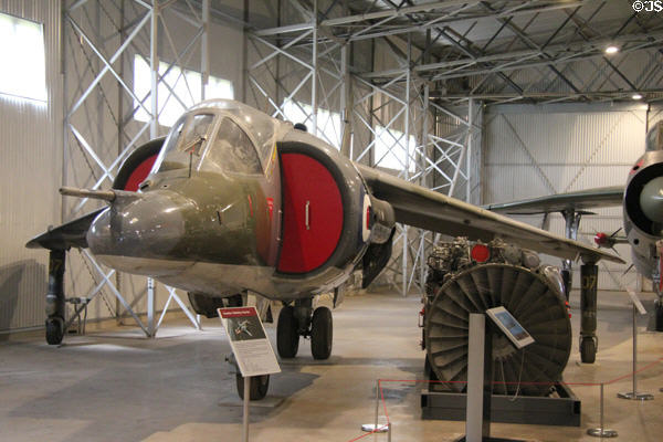 Hawker Siddeley Harrier jump jet (1966) at National Museum of Flight. East Fortune, Scotland.