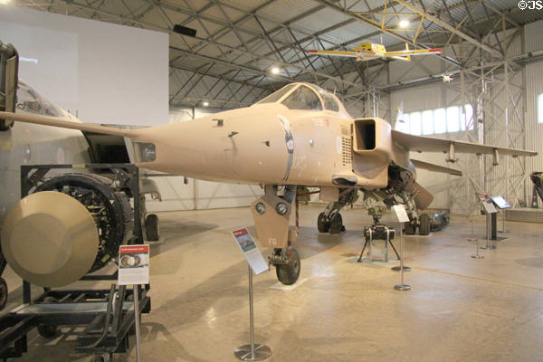 Sepecat Jaguar jet fighter (1976) at National Museum of Flight. East Fortune, Scotland.