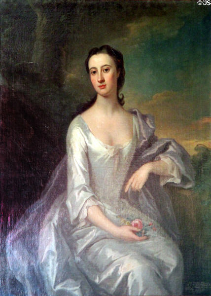 Portrait of Lady Christian by William Aikman in dining room at Newhailes. Musselburgh, Scotland.