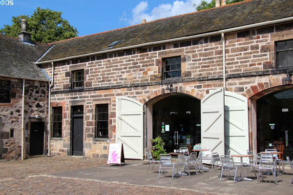 Cafe & Visitor Centre, former stables, at Newhailes. Musselburgh, Scotland.