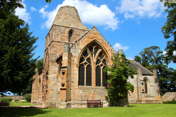 Seton Collegiate Church (c1432-1558) run as museum by Historic Scotland (HES). Seton, Scotland.