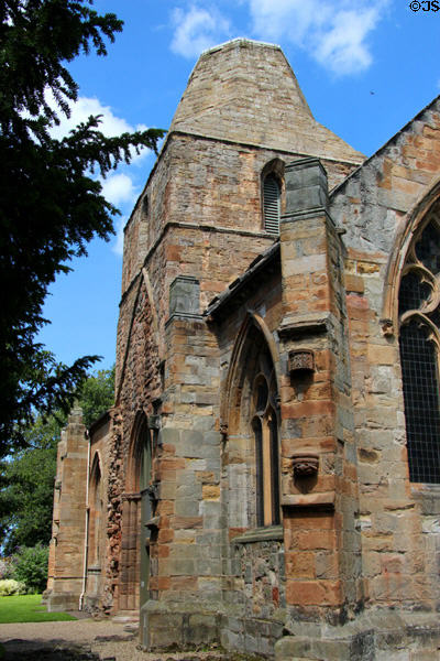 Entrance facade of Seton Collegiate Church. Seton, Scotland.