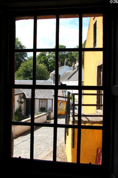 West Green street seen from window of Culross Palace. Culross, Scotland.