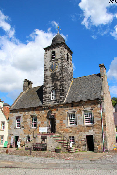 Culross Town House (1626) former council chamber, court & prison. Culross, Scotland.