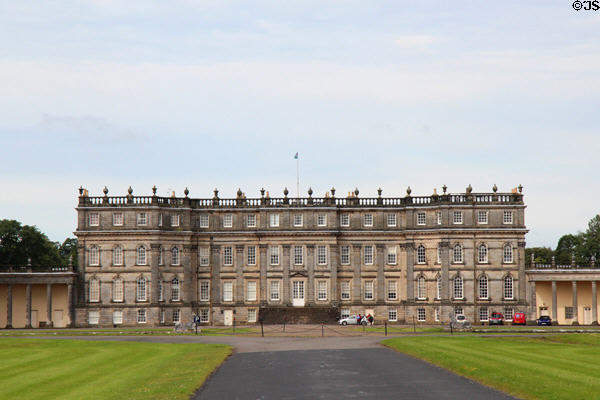 Central neoclassical building of Hopetoun House. Queensferry, Scotland. Architect: William Bruce.