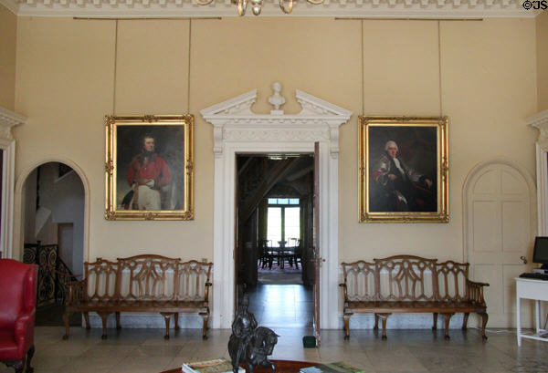 The Hall, created by William & John Adam, at Hopetoun House. Queensferry, Scotland.
