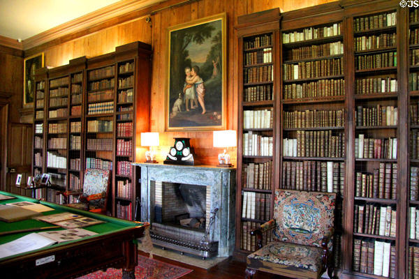 Large Library at Hopetoun House. Queensferry, Scotland.