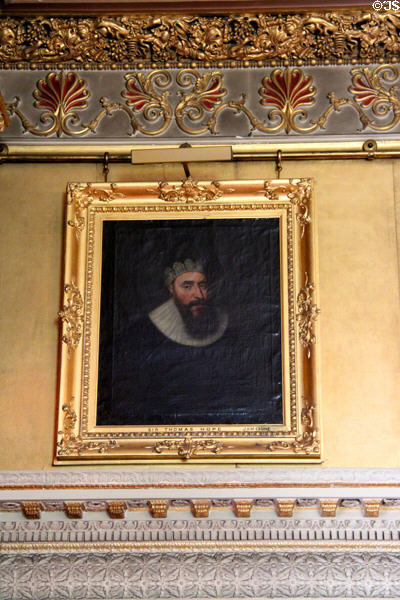 Portrait of Sir Thomas Hope by George Jamesone in State Dining Room at Hopetoun House. Queensferry, Scotland.