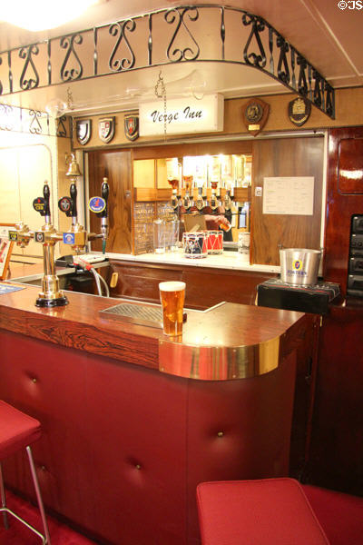 Verge Inn crew pub on Royal Yacht Britannia. Edinburgh, Scotland.