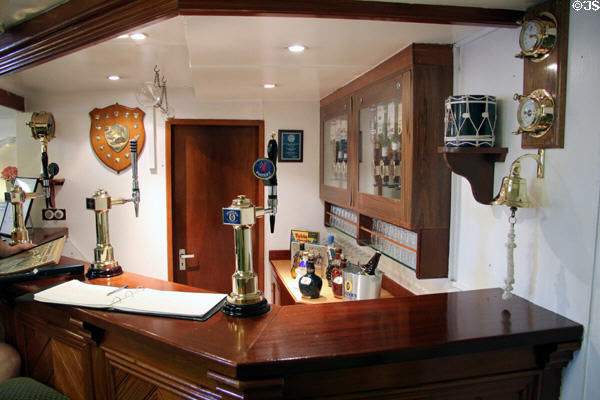 Pub on Royal Yacht Britannia. Edinburgh, Scotland.