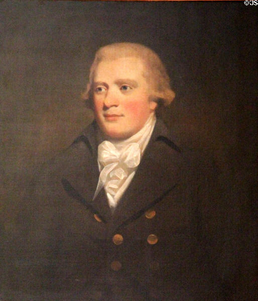 Portrait of Thomas Scott (1773-1823) brother of Sir Walter Scott at Abbotsford House. Melrose, Scotland.