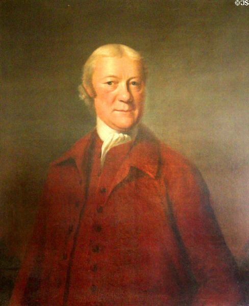 Portrait of Robert Scott of Sandyknowe (1699-1775) grandfather of Sir Walter Scott by circle of David Martin at Abbotsford House. Melrose, Scotland.