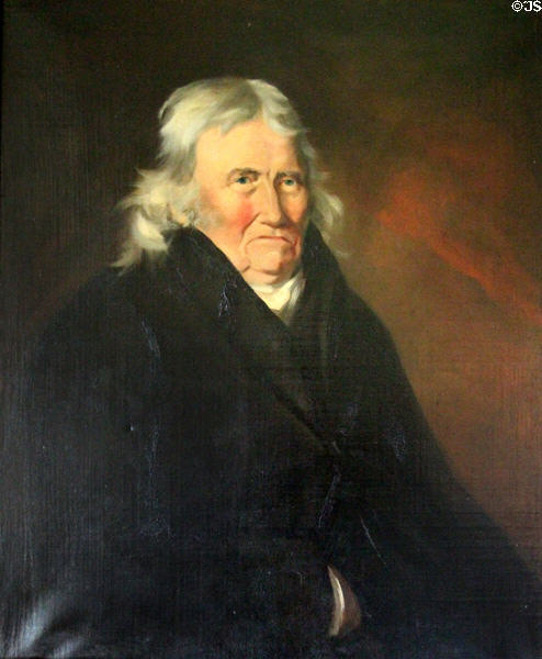 Portrait of Thomas Scott (1731-1823) uncle of Sir Walter Scott by Sir Henry Raeburn at Abbotsford House. Melrose, Scotland.
