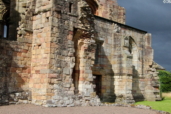 Buttresses at Jedburgh Abbey. Jedburgh, Scotland.