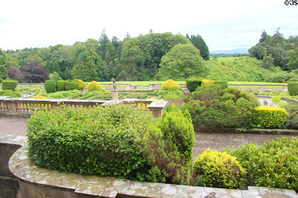 View of Manderston House grounds. Duns, Scotland.