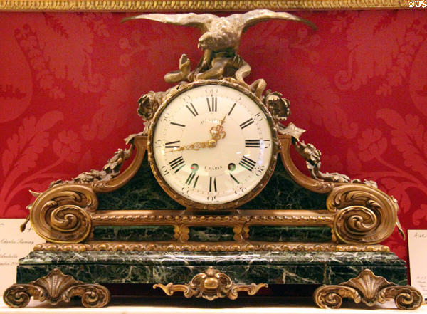 Mantel clock by Dénière of Paris at Manderston House. Duns, Scotland.