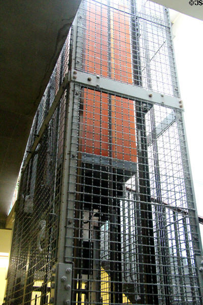 Elevator cage at Manderston House. Duns, Scotland.