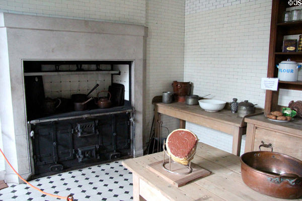 Inset kitchen range by Drouet of Paris at Manderston House. Duns, Scotland.