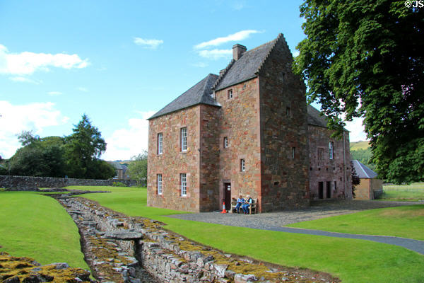 House of Commendator (non-monastic abbey administrator) now museum building at Melrose Abbey. Melrose, Scotland.