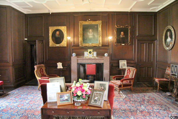 Paneled room (1840) in 16th C keep at Thirlestane Castle. Scotland.