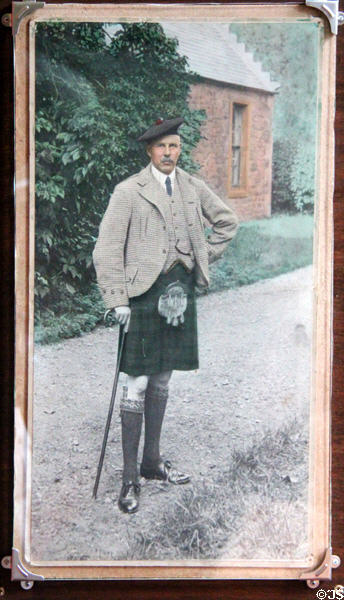 Photo of Frederick Maitland, 14th Earl of Lauderdale (1868-1931) at Thirlestane Castle. Scotland.