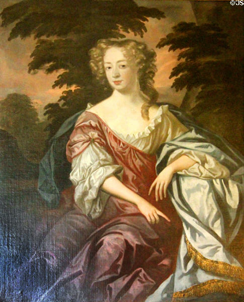 Elizabeth Murray (c1630-98) Countess of Dysart & Duchess of Lauderdale portrait at Thirlestane Castle. Scotland.