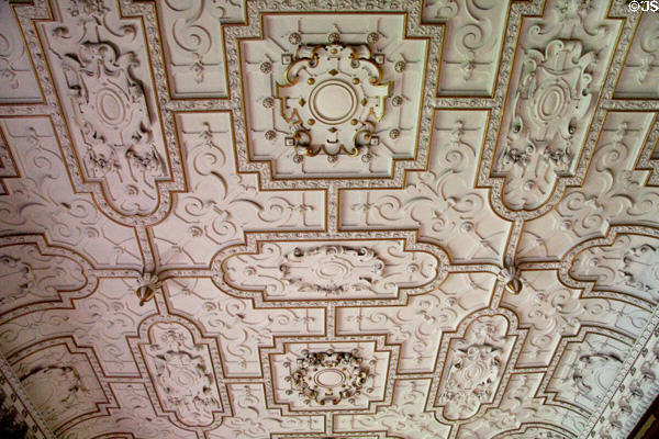 Dining room ceiling (1840) by David Bryce at Thirlestane Castle. Scotland.