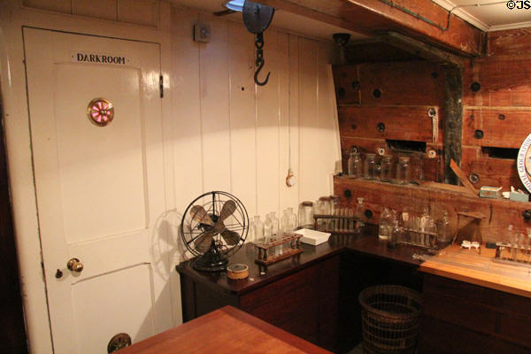 Scientific laboratory & darkroom aboard RRS Discovery. Dundee, Scotland.