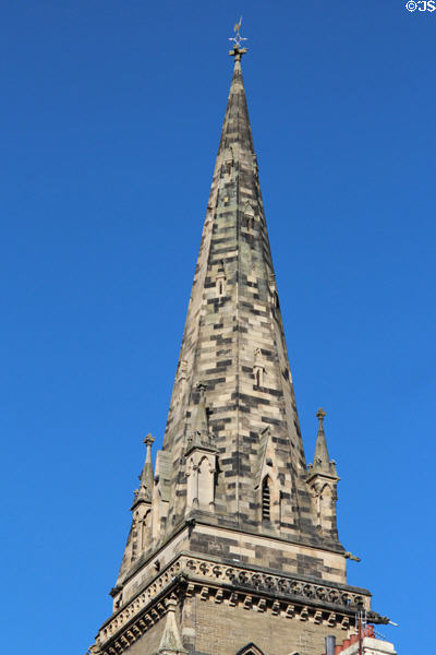 St Paul's Episcopal Cathedral spire (1853). Dundee, Scotland. Style: Gothic Revival. Architect: George Gilbert Scott.
