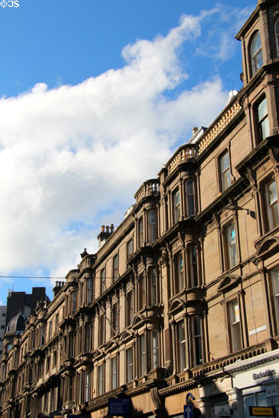 Victorian commercial buildings (late 19th C.) on Whitehall St. Dundee, Scotland.