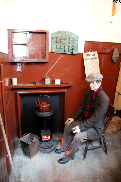 Watchman's office at Verdant Works Mill Museum. Dundee, Scotland.