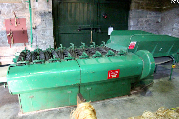 Jute softening machine at Verdant Works Museum. Dundee, Scotland.