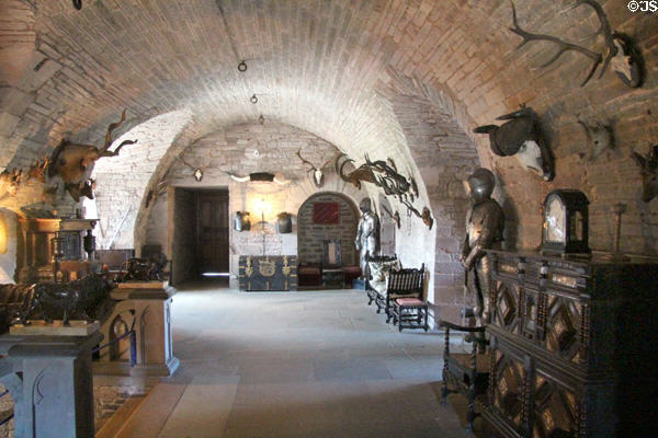 Crypt at Glamis Castle. Angus, Scotland.