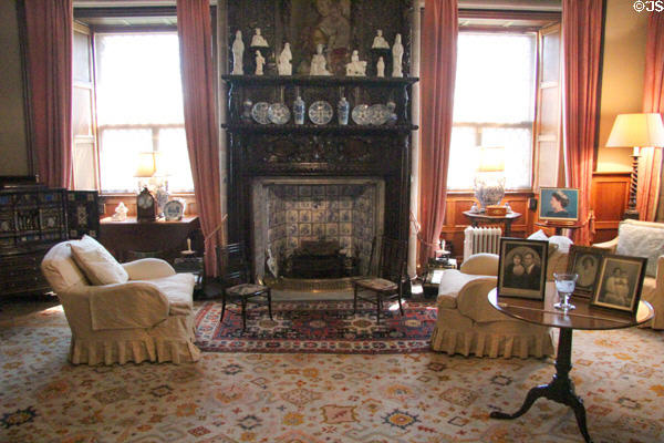 Sitting area used by Queen Mother, later King George VI at Glamis Castle. Angus, Scotland.