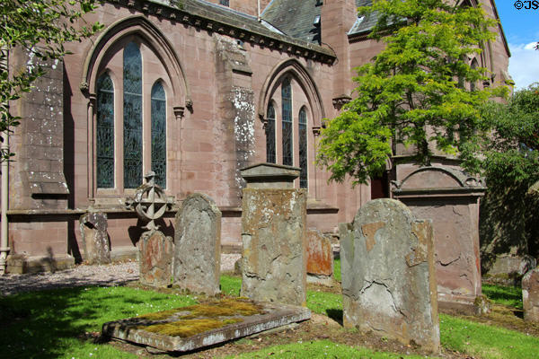 Graveyard at Brechin Cathedral. Brechin, Scotland.