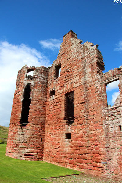 West range ruins at Edzell Castle. Brechin, Scotland.