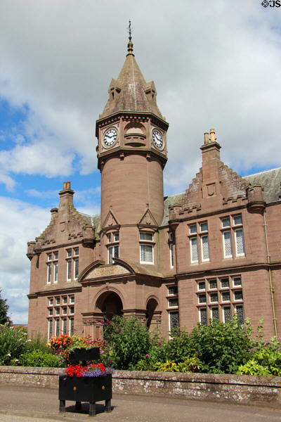 Inglis Memorial Hall (1897) in nearby town of Edzell. Brechin, Scotland.